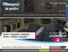 Tablet Screenshot of harmonie-du-peintre.com